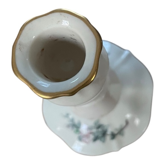 Lenox Dinnerware Serenade Pattern Set of 2 Candlesticks - Picture 3 of 4